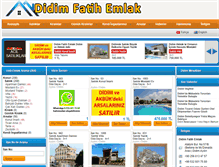 Tablet Screenshot of didimfatihemlak.com